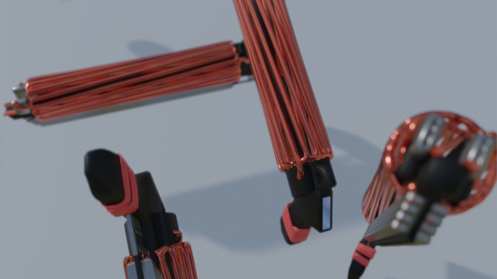 Electromagnetic Gun 3D model_2