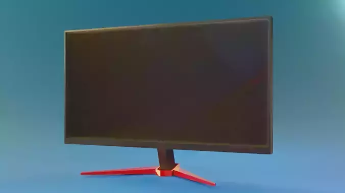 LOW POLY LED Monitor 3D model
