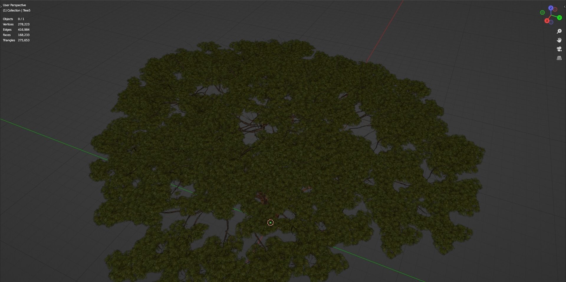 Tree 5 Lowpoly 3D model_14