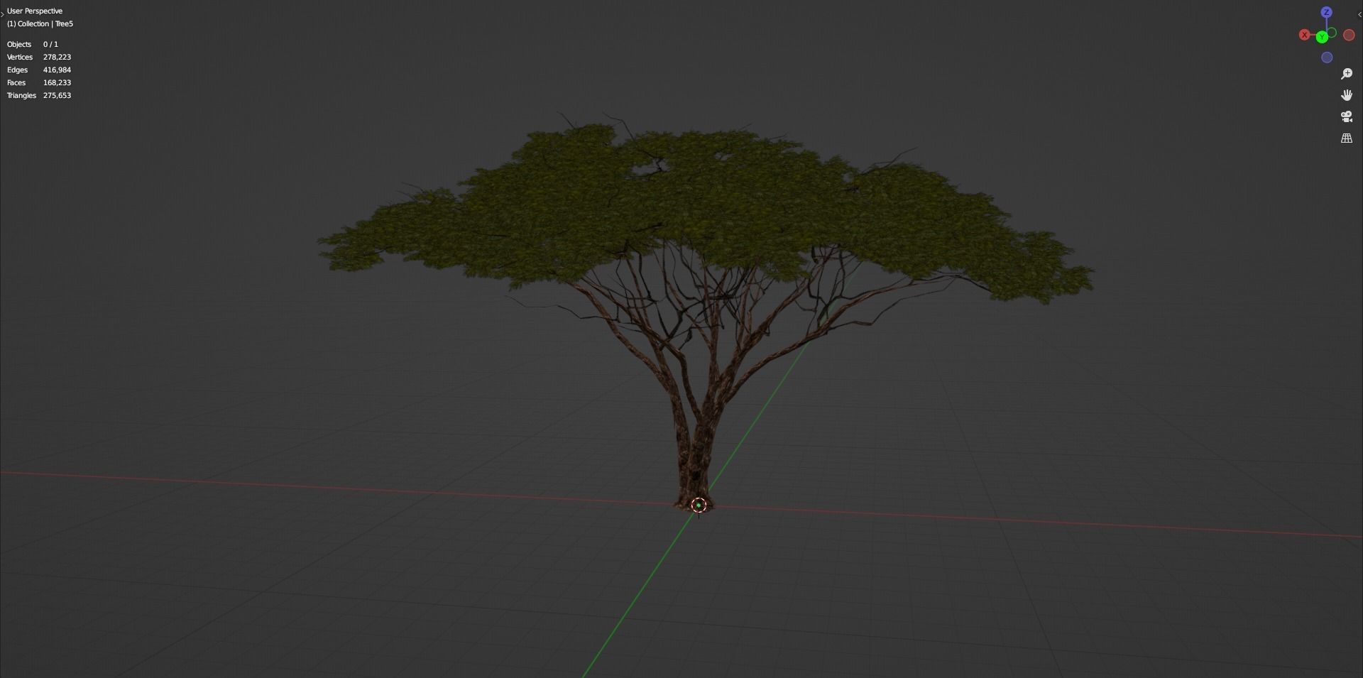 Tree 5 Lowpoly 3D model_15