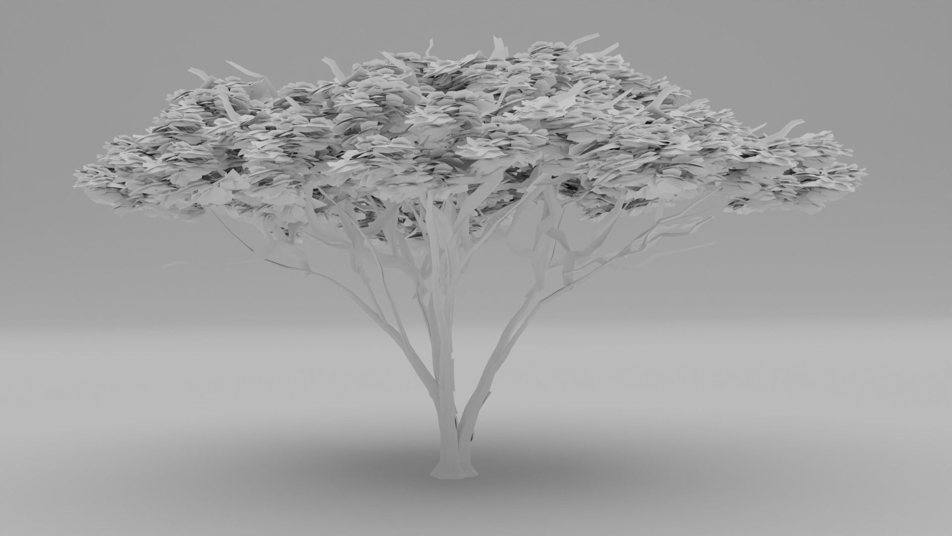 Tree 5 Lowpoly 3D model_10