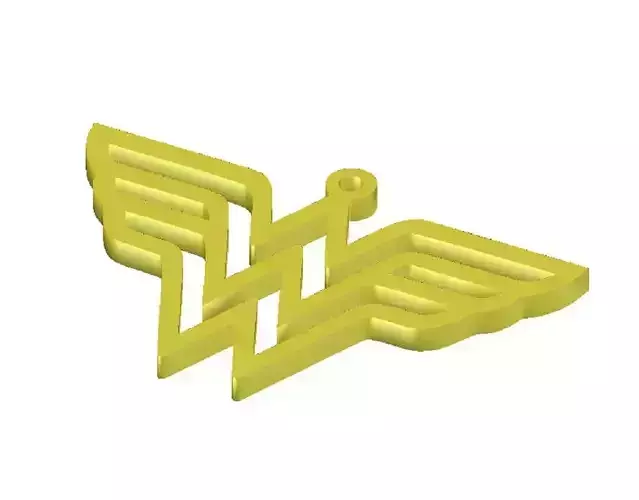 simple wonder woman keychain for kids