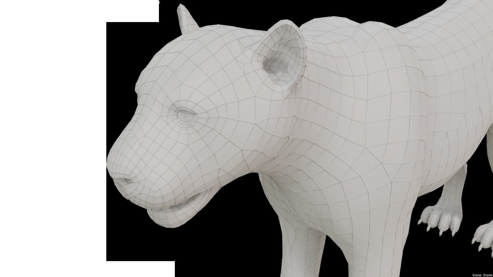 Realistic Fur Leopard  Rigged Low-poly 3D model_22