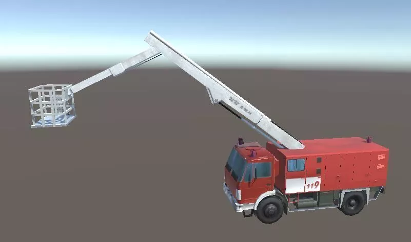 firefighter package add truck house 3D model