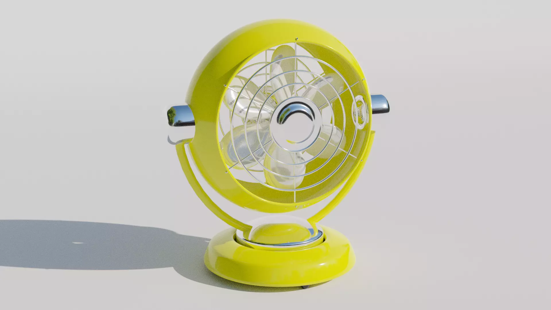 Desktop Fan Low-poly 3D model