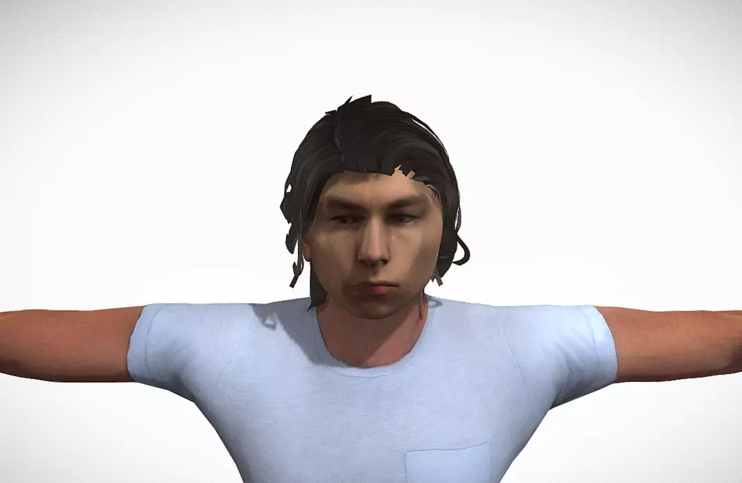 Human Model man Free 3D model