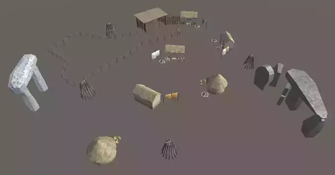 primitive package 3D model