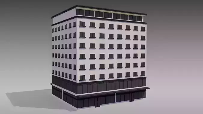 Commercial Building 002 3D model