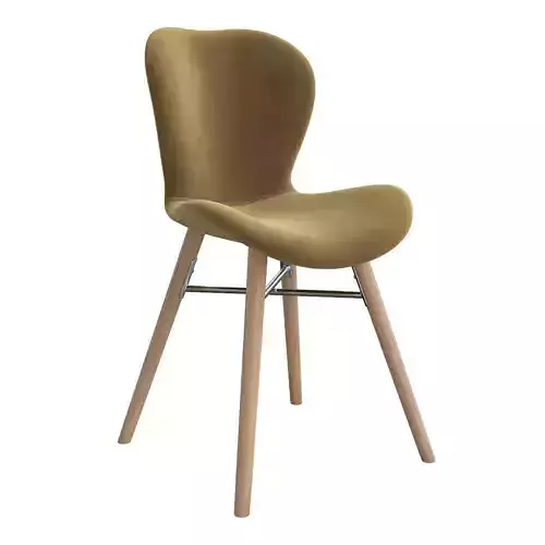 Uma Upholstered Dining Chair 3d model