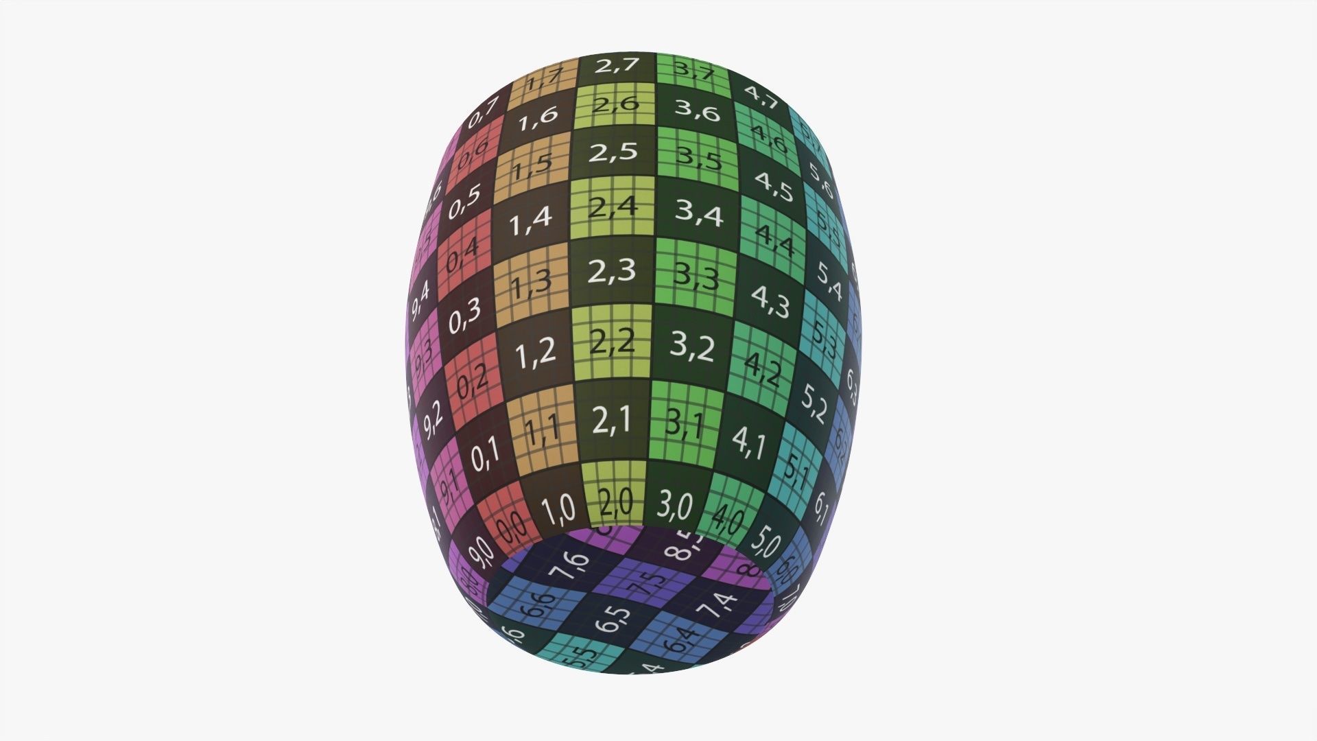 Coffee mug without handle 01 3D model_12