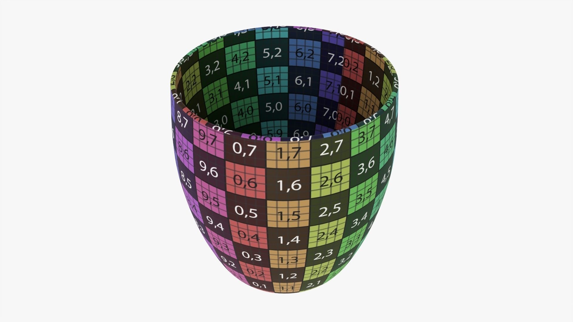 Coffee mug without handle 01 3D model_11