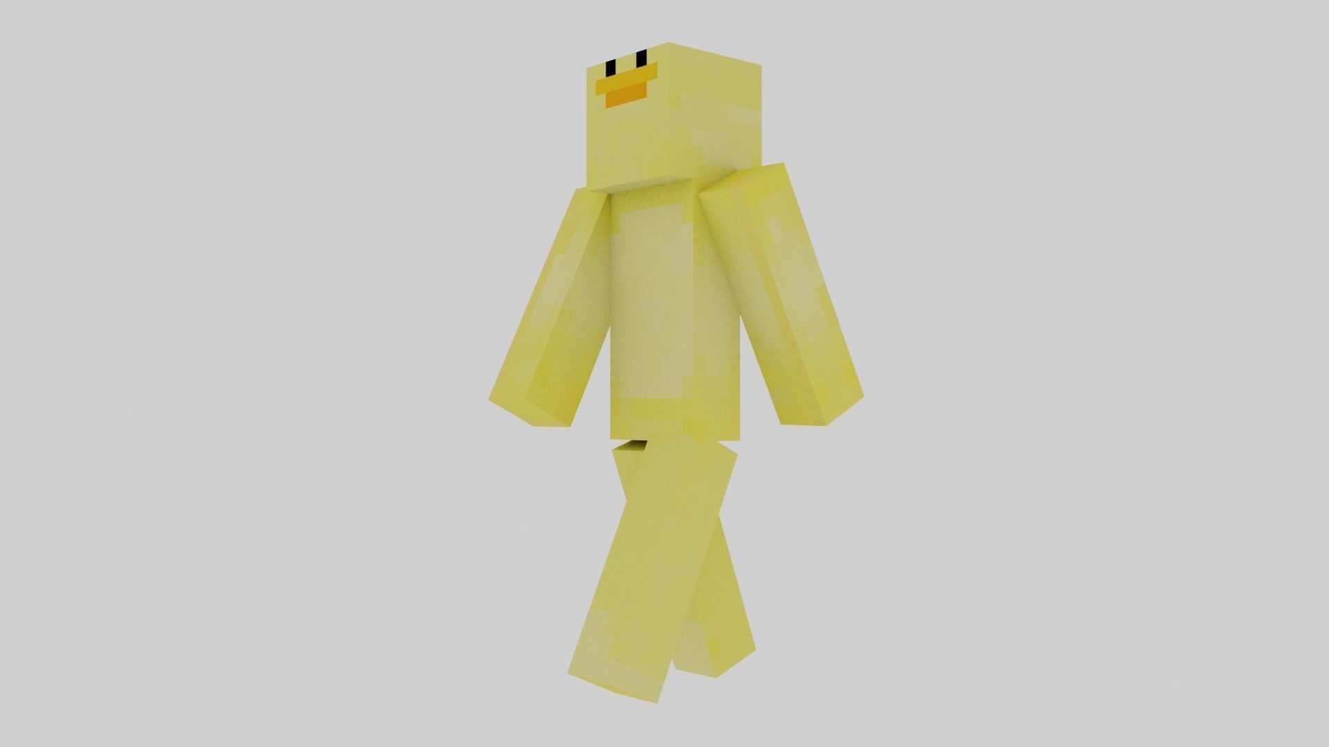 3D Minecraft Player Model Low-poly 3D model_2