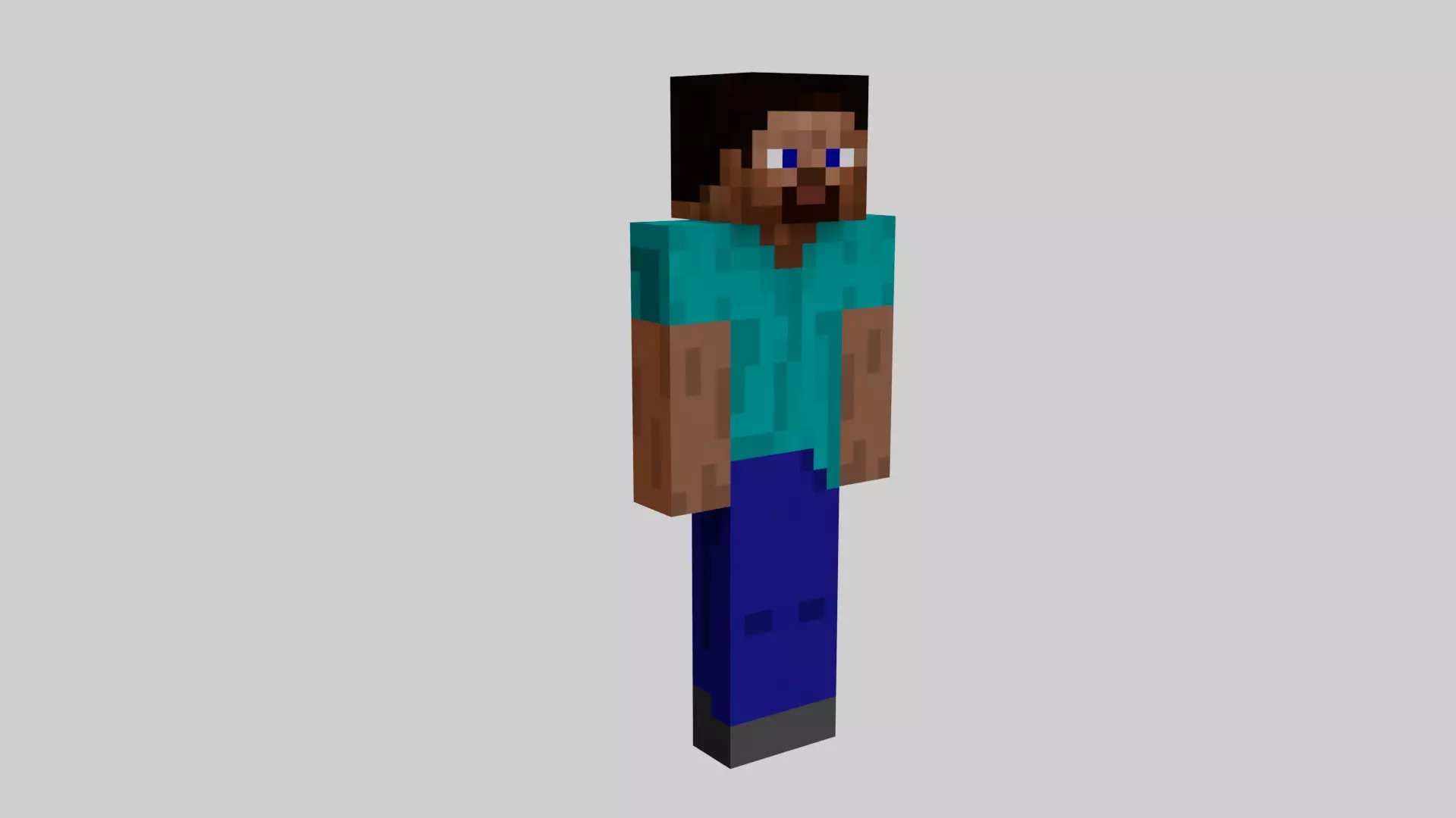 3D Minecraft Player Model Low-poly 3D model_0
