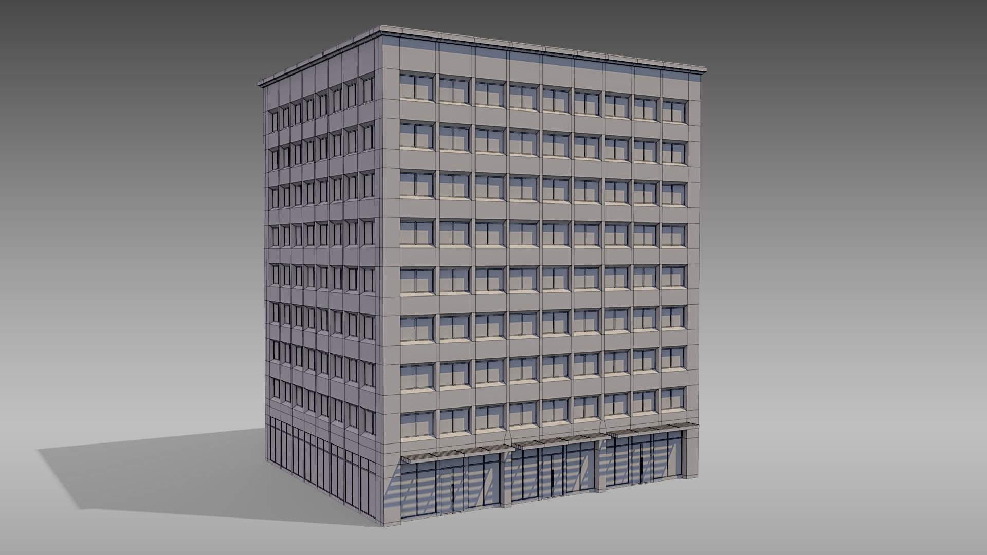 Commercial Building 003 3D model_10