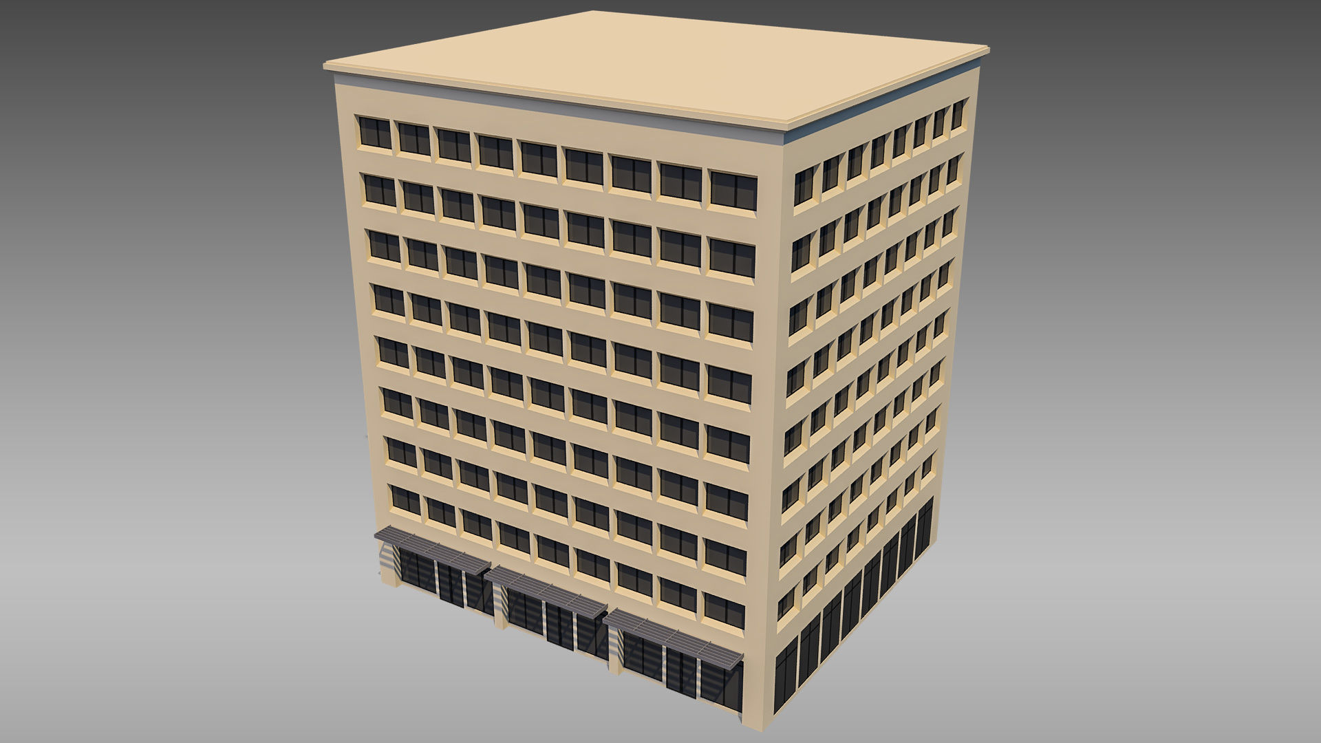 Commercial Building 003 3D model_1
