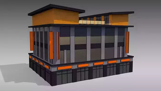 Commercial Building 005 3D model