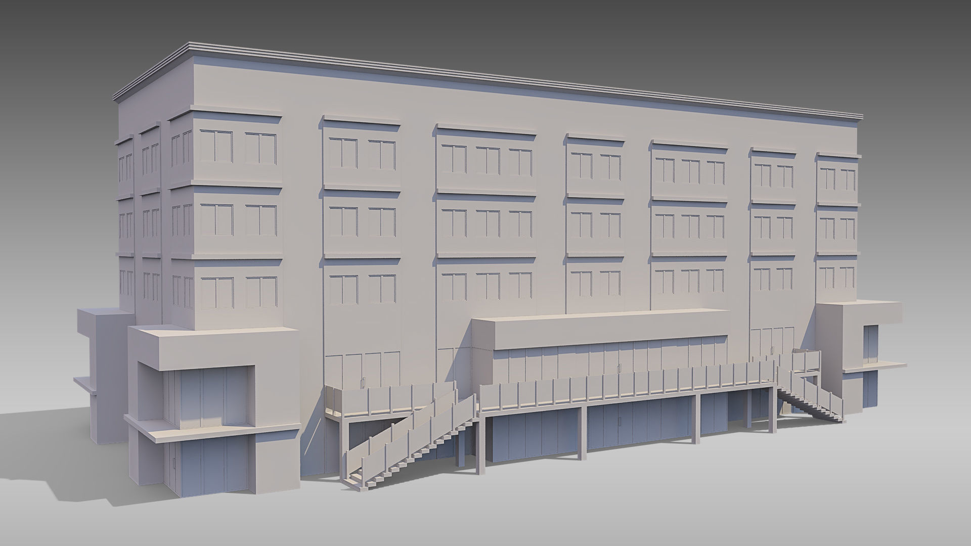 Commercial Building 006 3D model_9