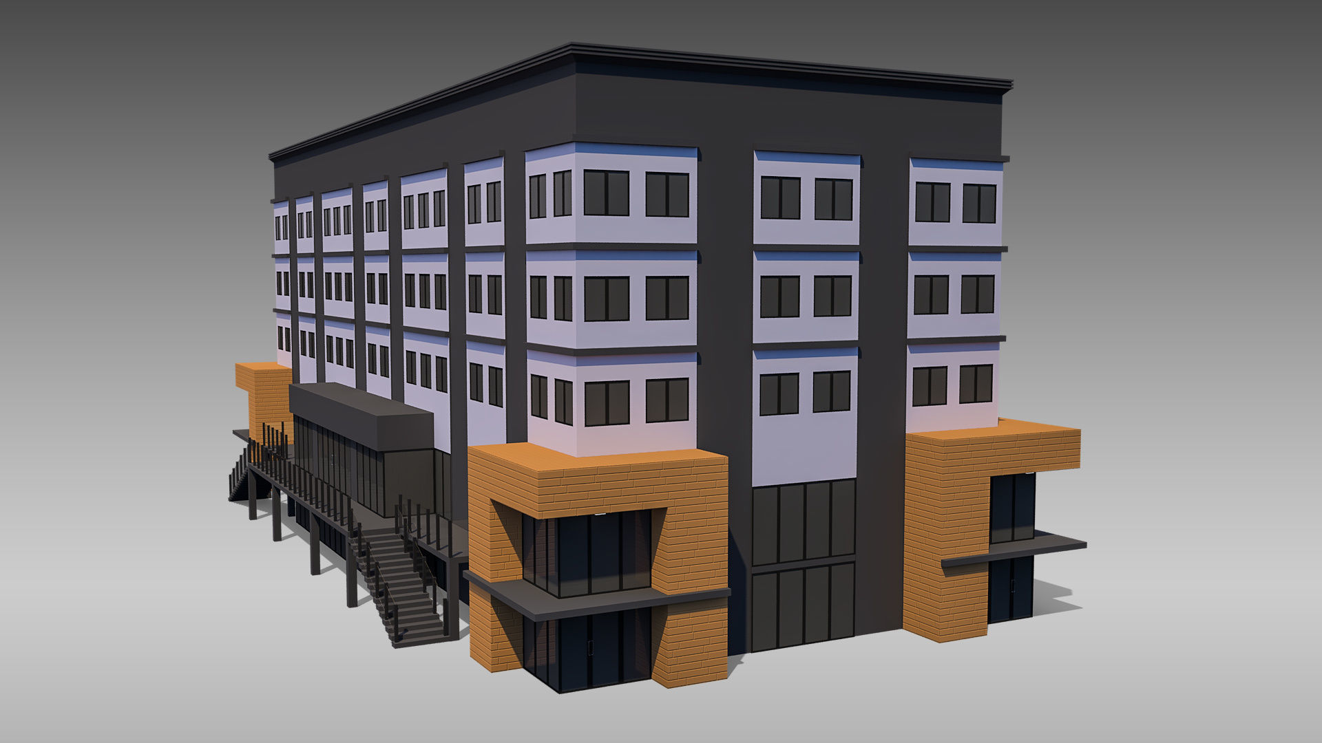 Commercial Building 006 3D model_5