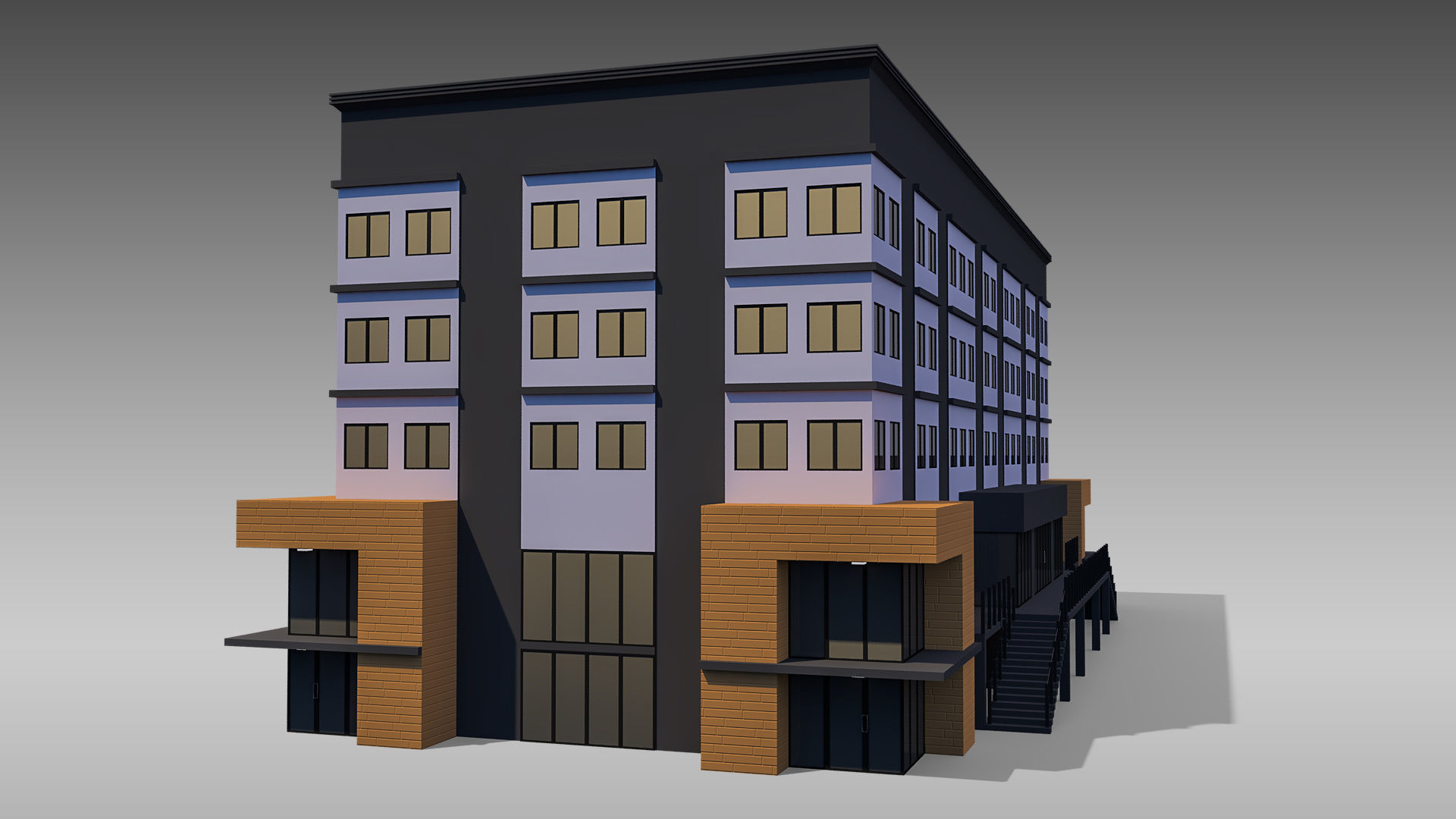 Commercial Building 006 3D model_8