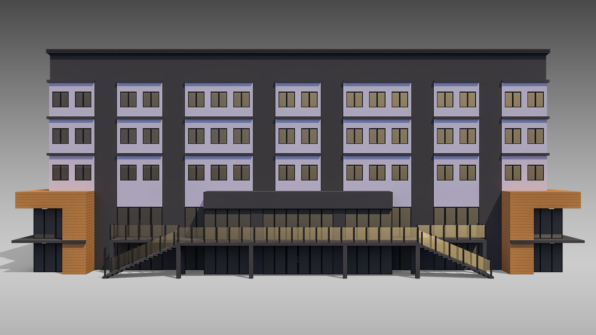 Commercial Building 006 3D model_7