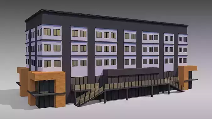 Commercial Building 006 3D model