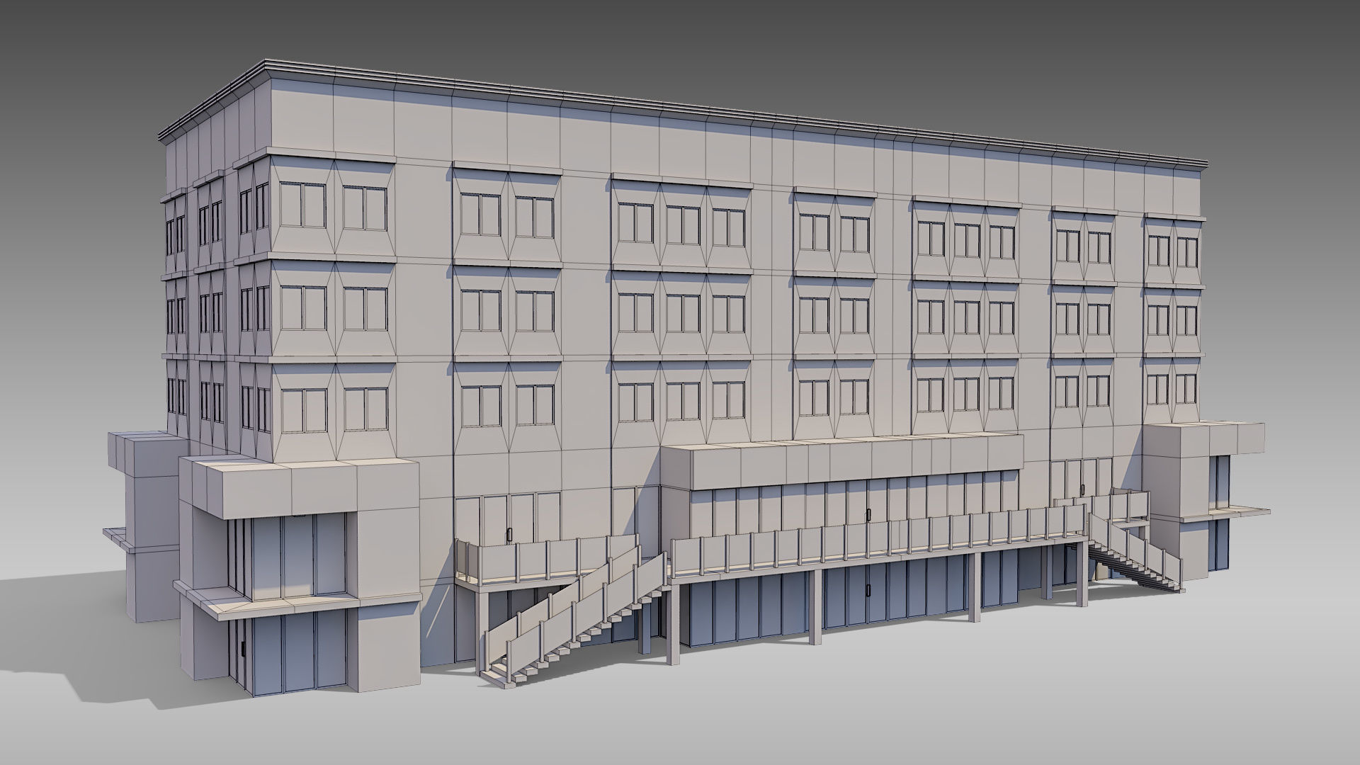 Commercial Building 006 3D model_10