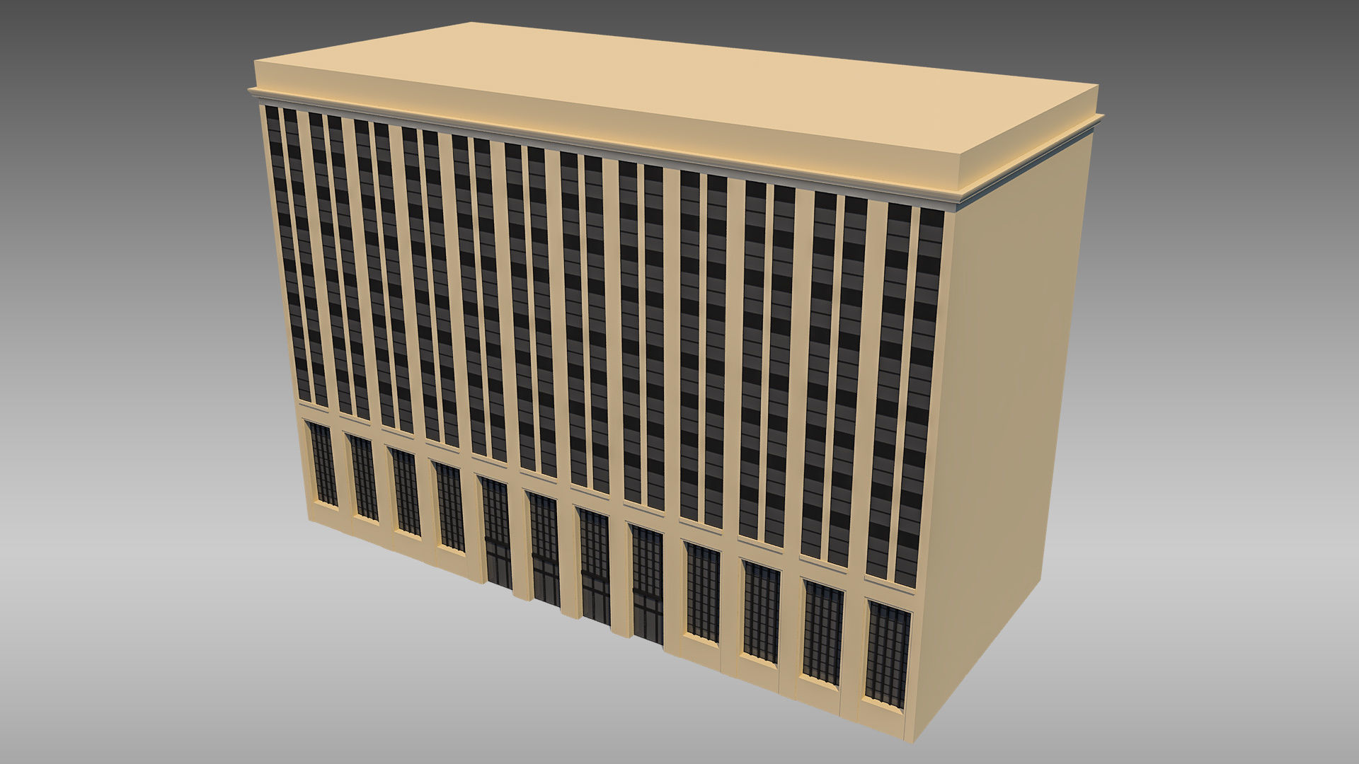 Commercial Building 007 3D model_1