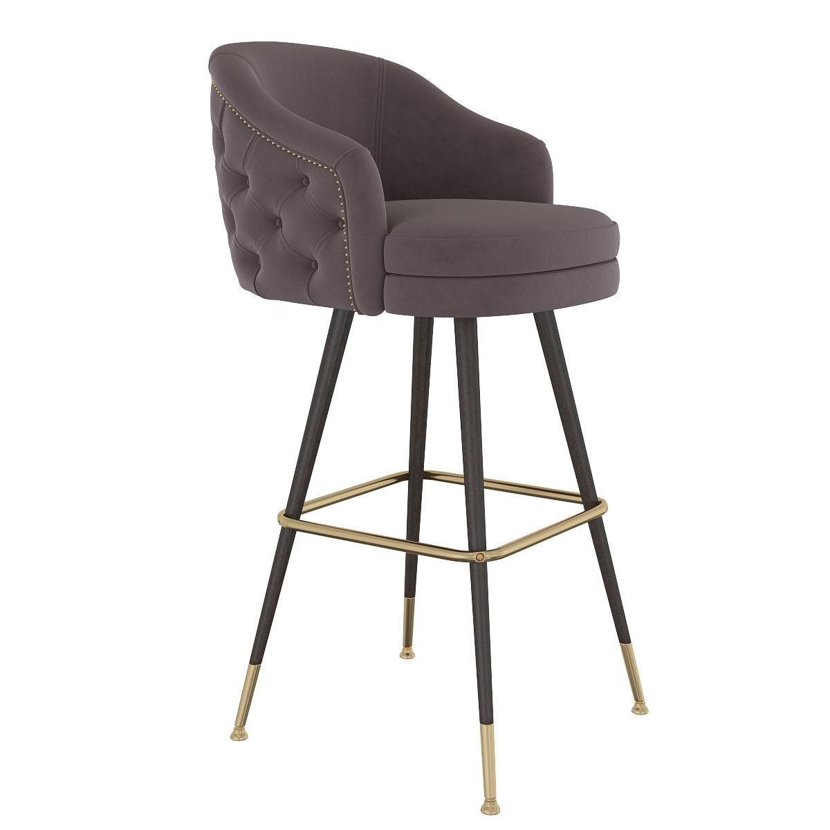 Deer Spring Bar Stool 3d model Low-poly 3D model_1