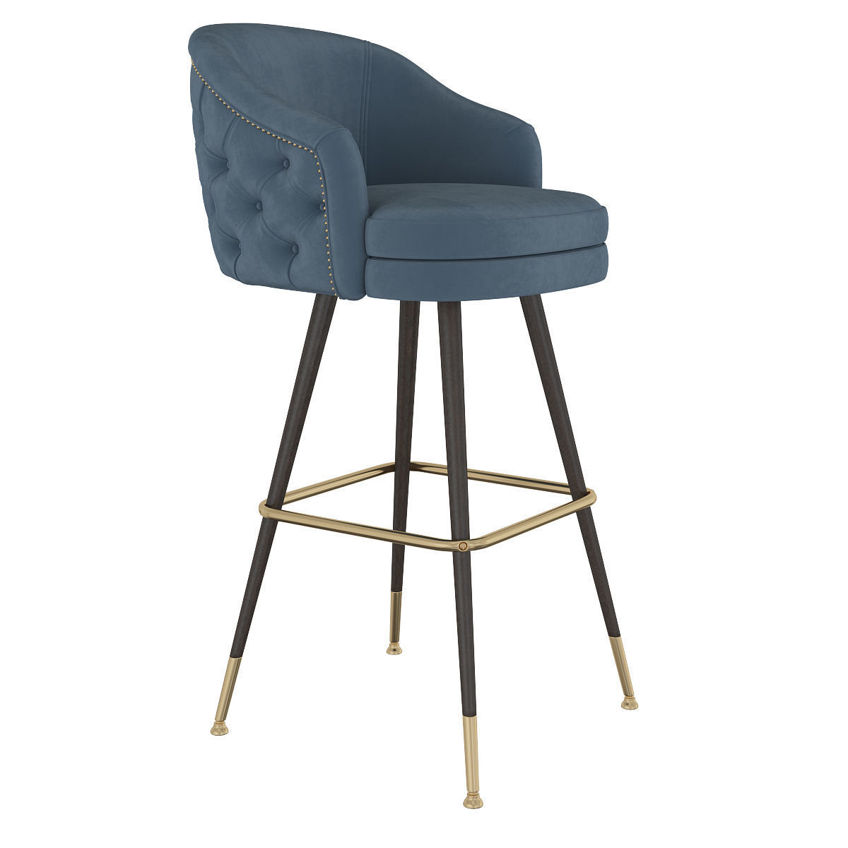 Deer Spring Bar Stool 3d model Low-poly 3D model_2