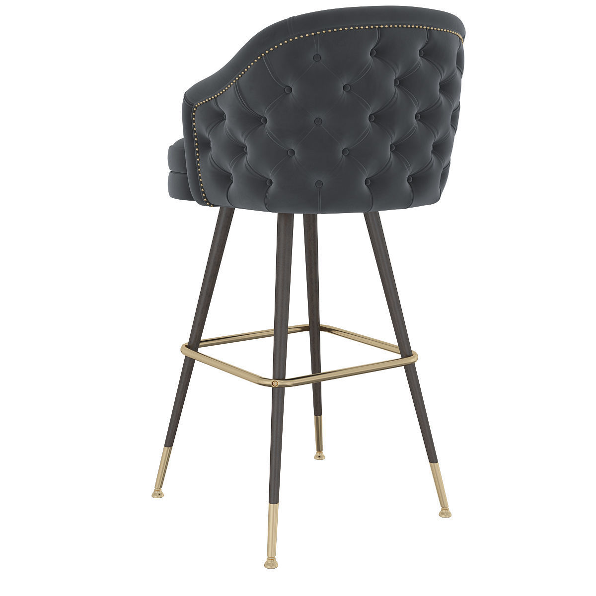 Deer Spring Bar Stool 3d model Low-poly 3D model_5