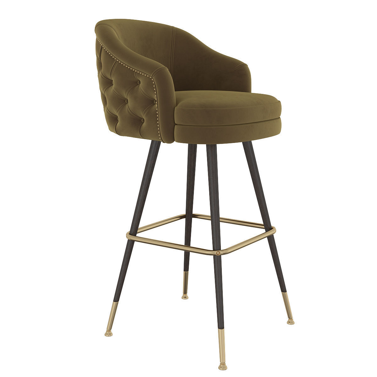 Deer Spring Bar Stool 3d model Low-poly 3D model_3