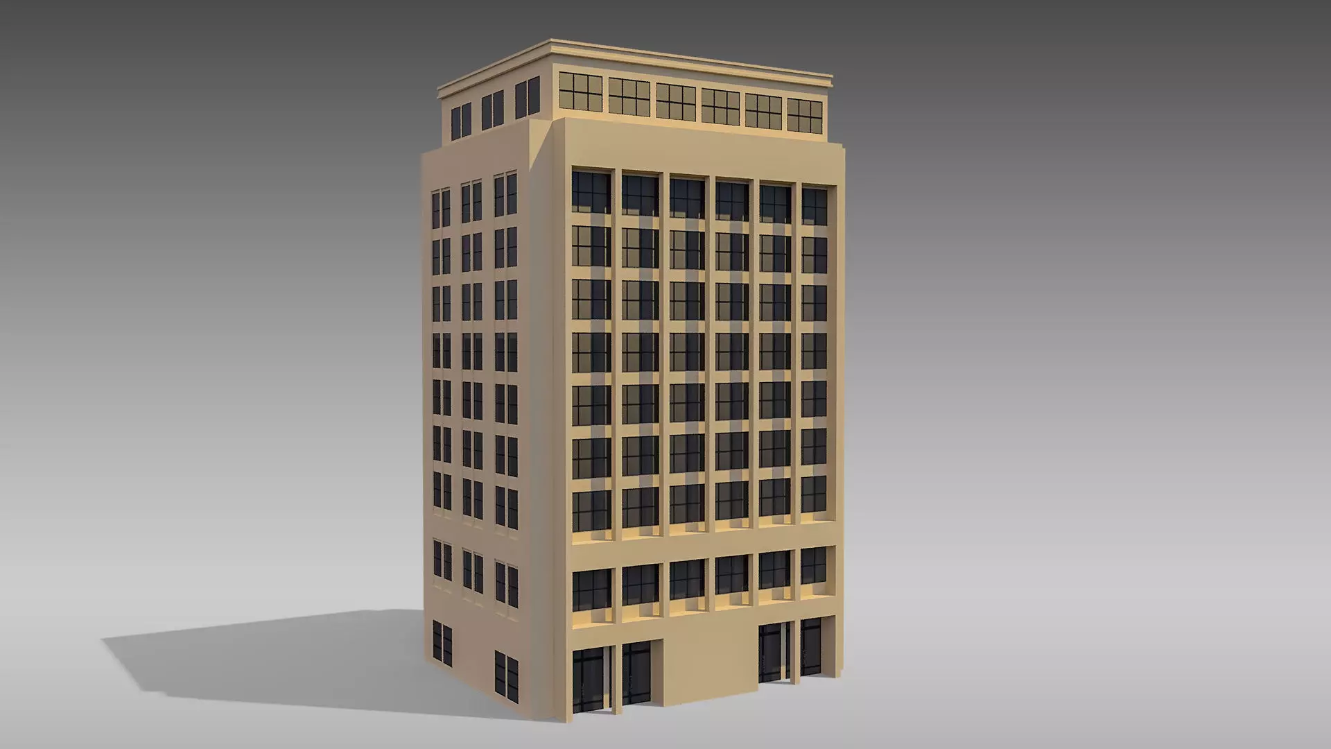 Commercial Building 009 3D model_0