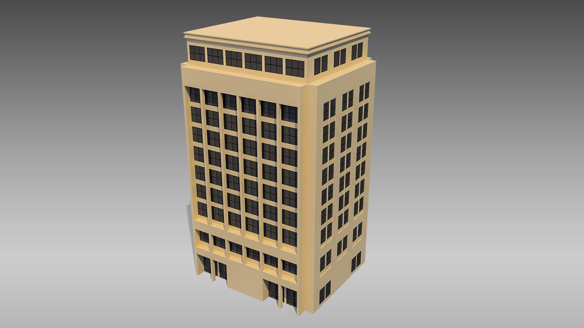 Commercial Building 009 3D model_1