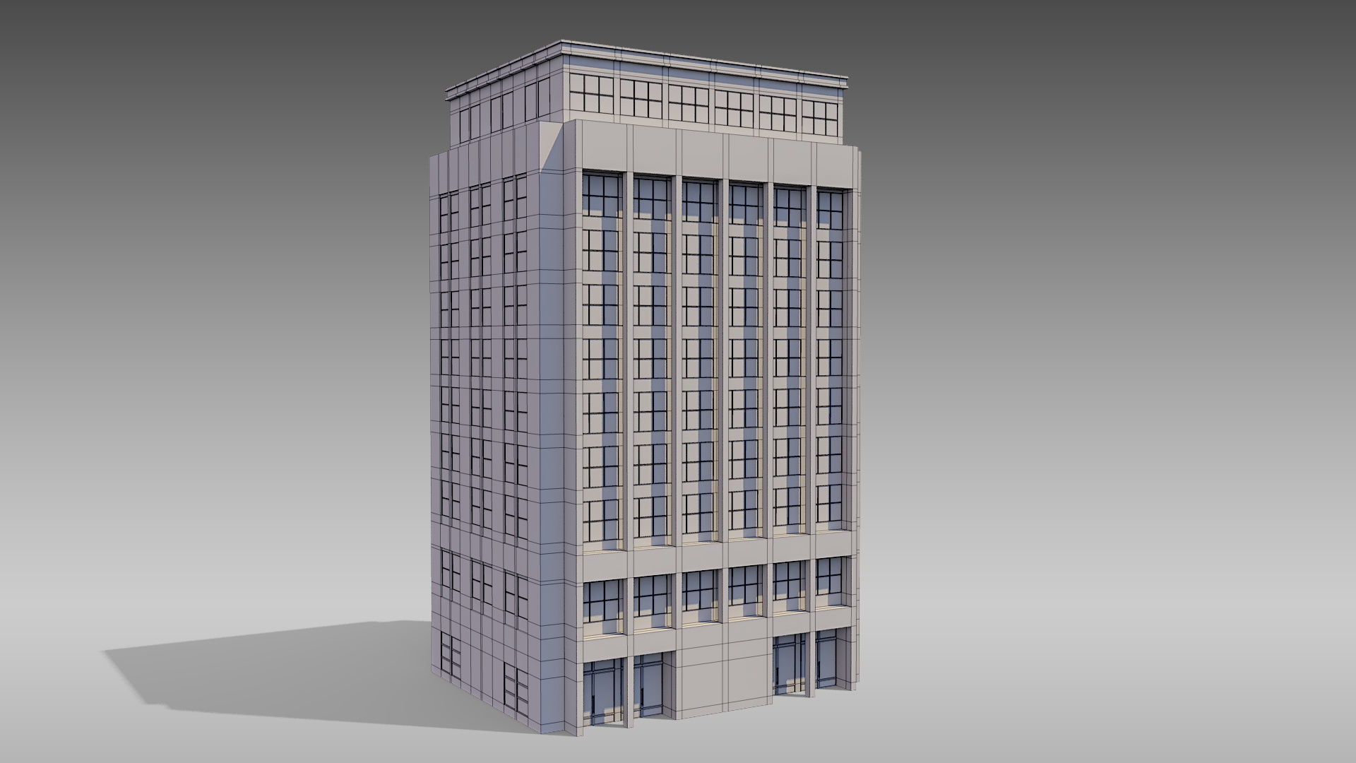 Commercial Building 009 3D model_10