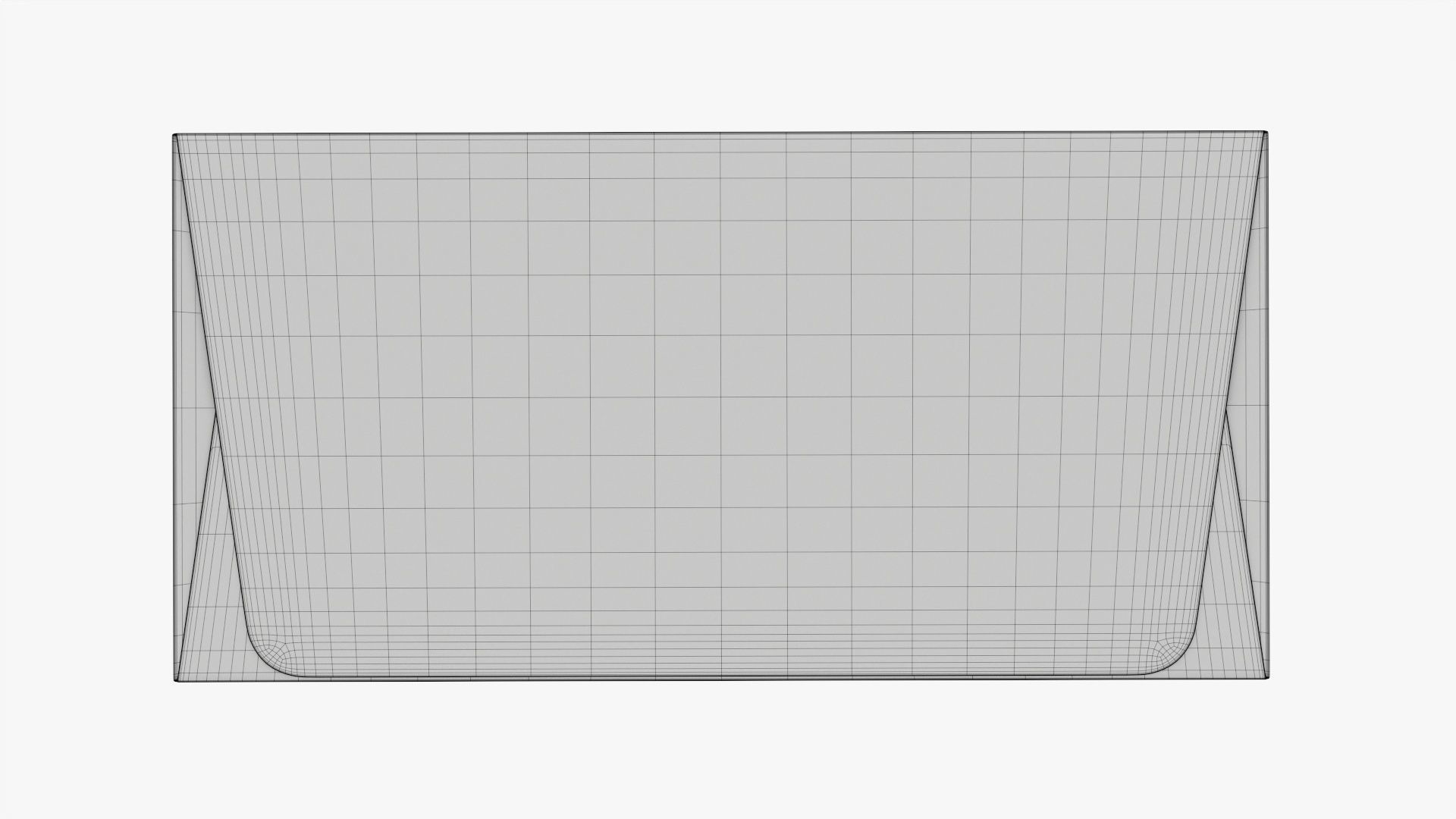 High long paper box mockup 3D model_12