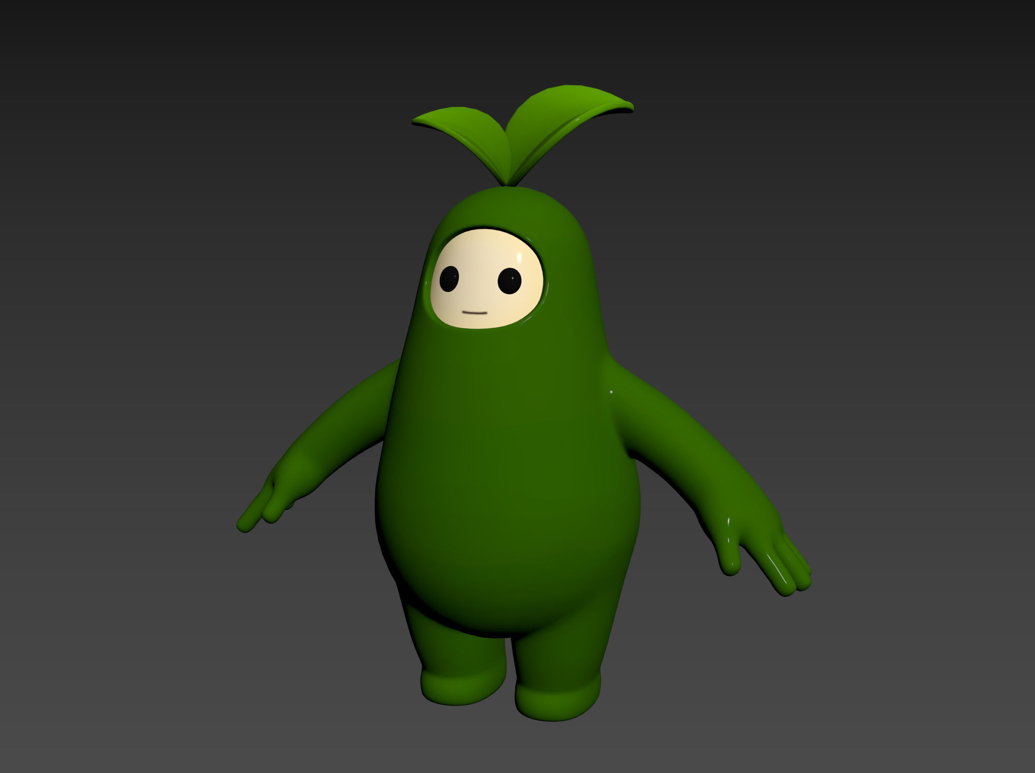 Character113 Leaf Monster 3D model_10