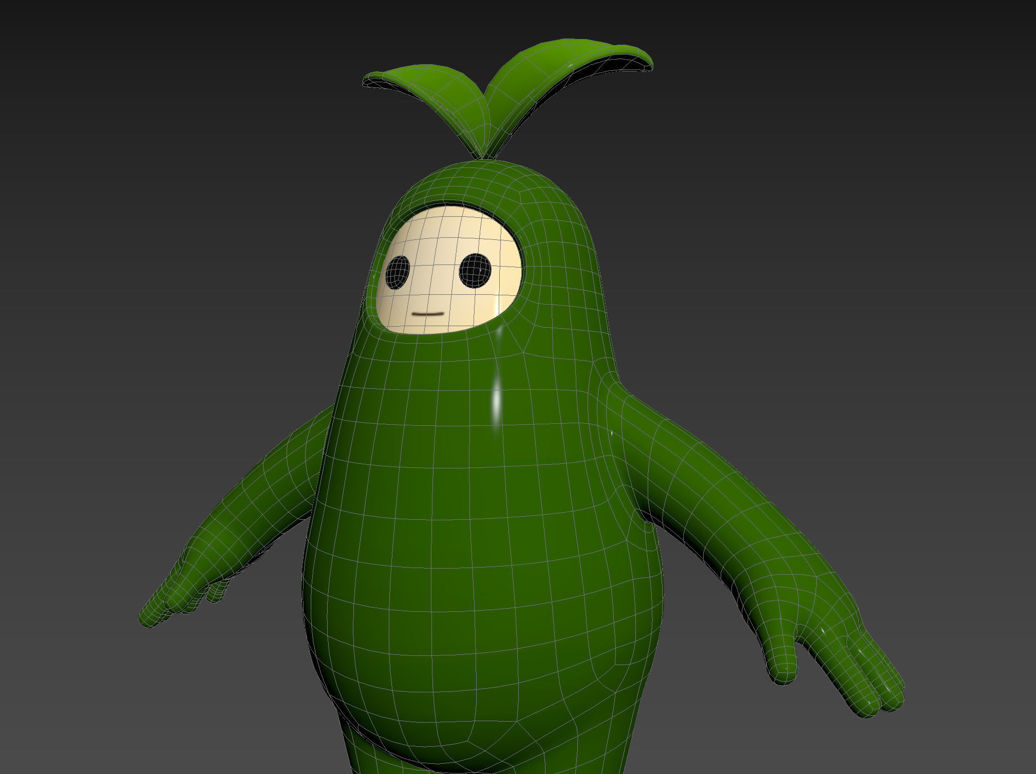 Character113 Leaf Monster 3D model_21