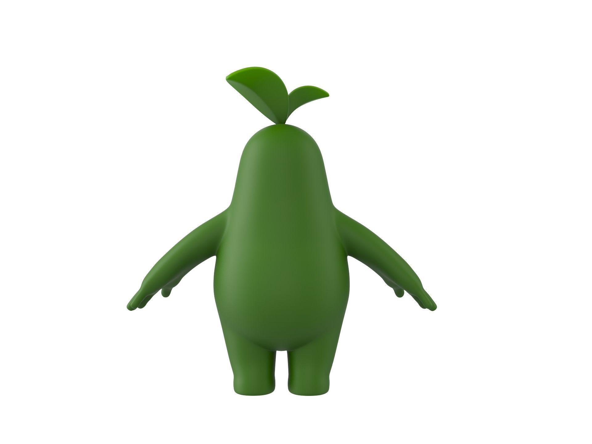 Character113 Leaf Monster 3D model_5