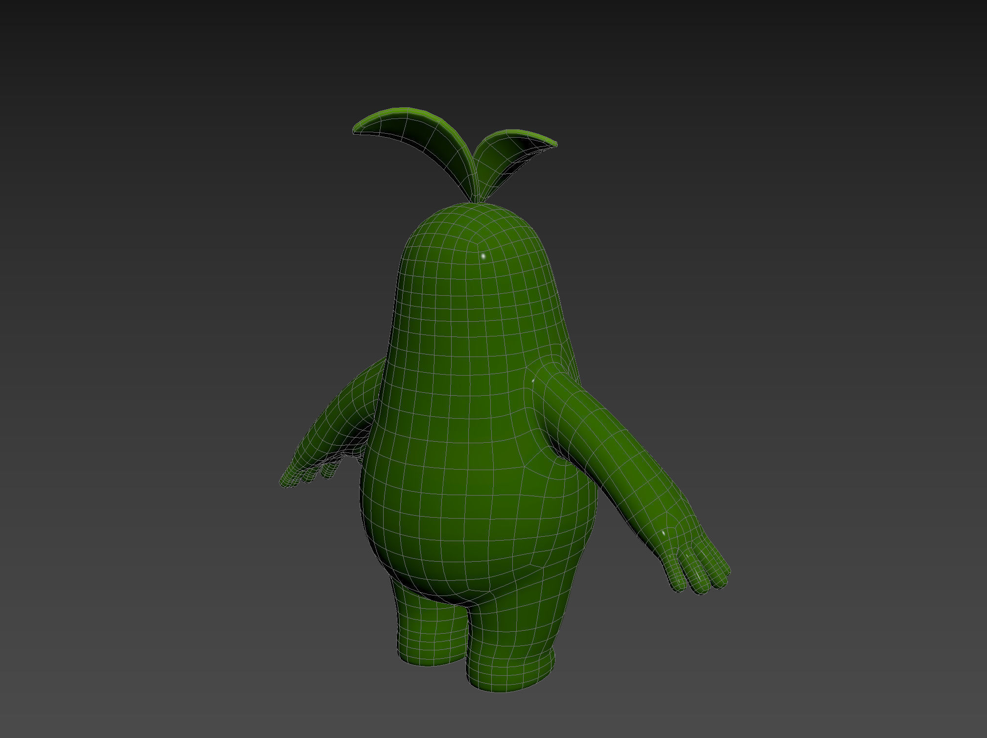 Character113 Leaf Monster 3D model_16