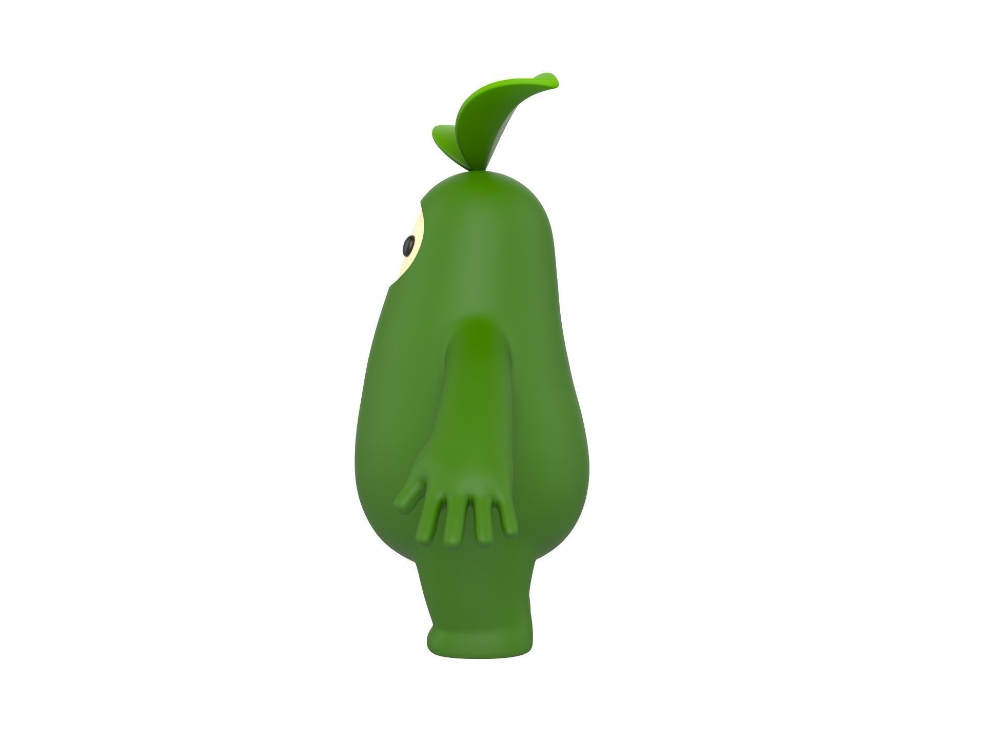 Character113 Leaf Monster 3D model_7