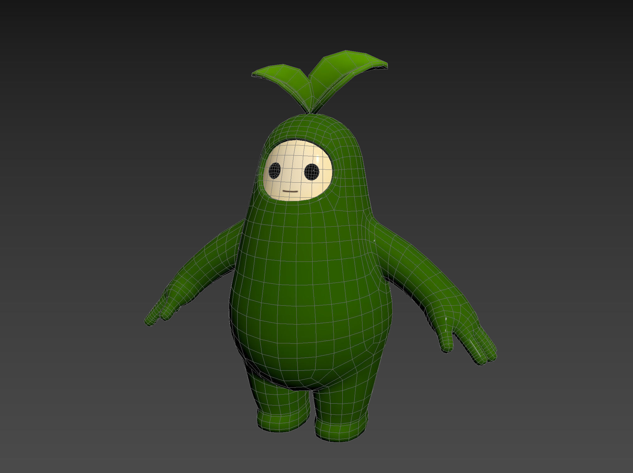 Character113 Leaf Monster 3D model_11