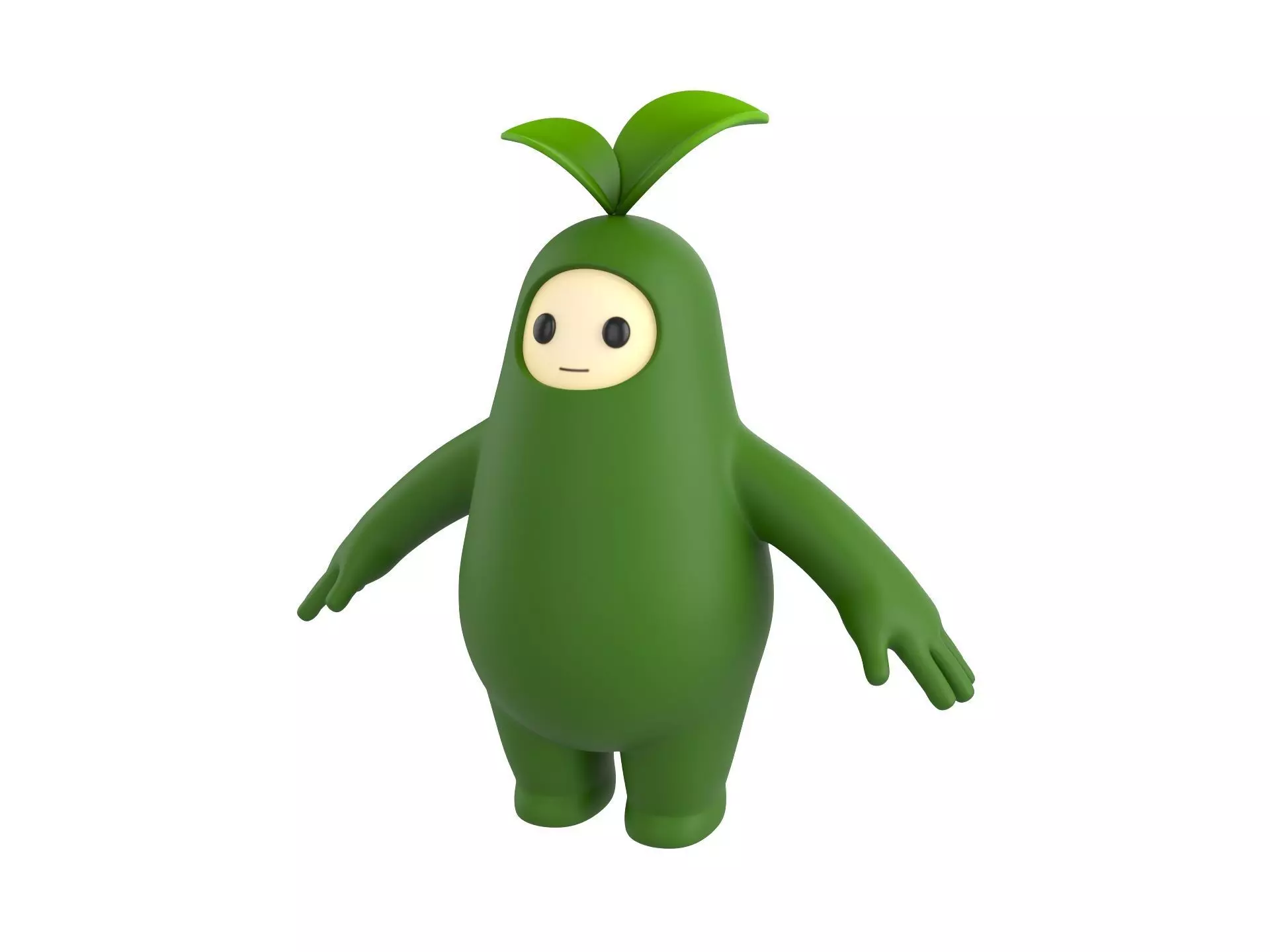 Character113 Leaf Monster 3D model_0