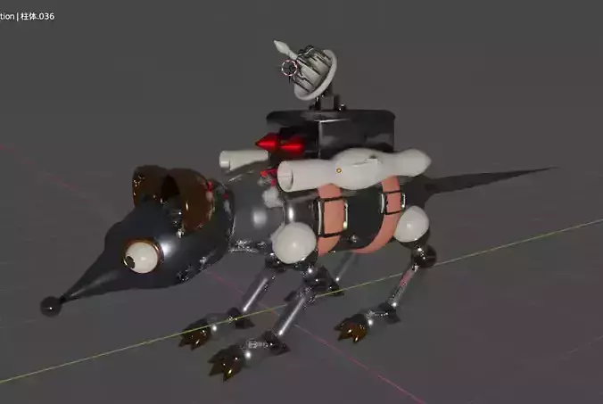 Cartoon mechanical mice battle machines Free 3D model