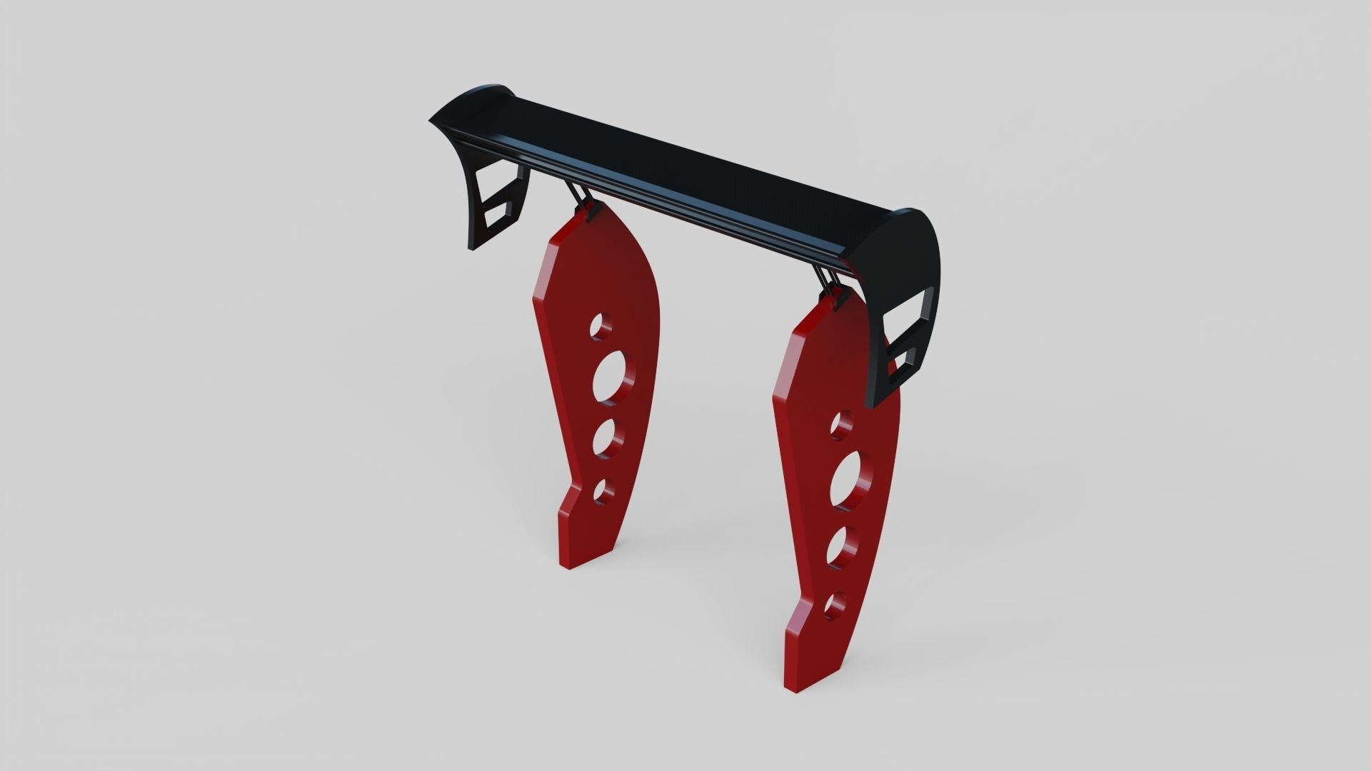 spoiler wing tuning rear auto garage  3D model_1