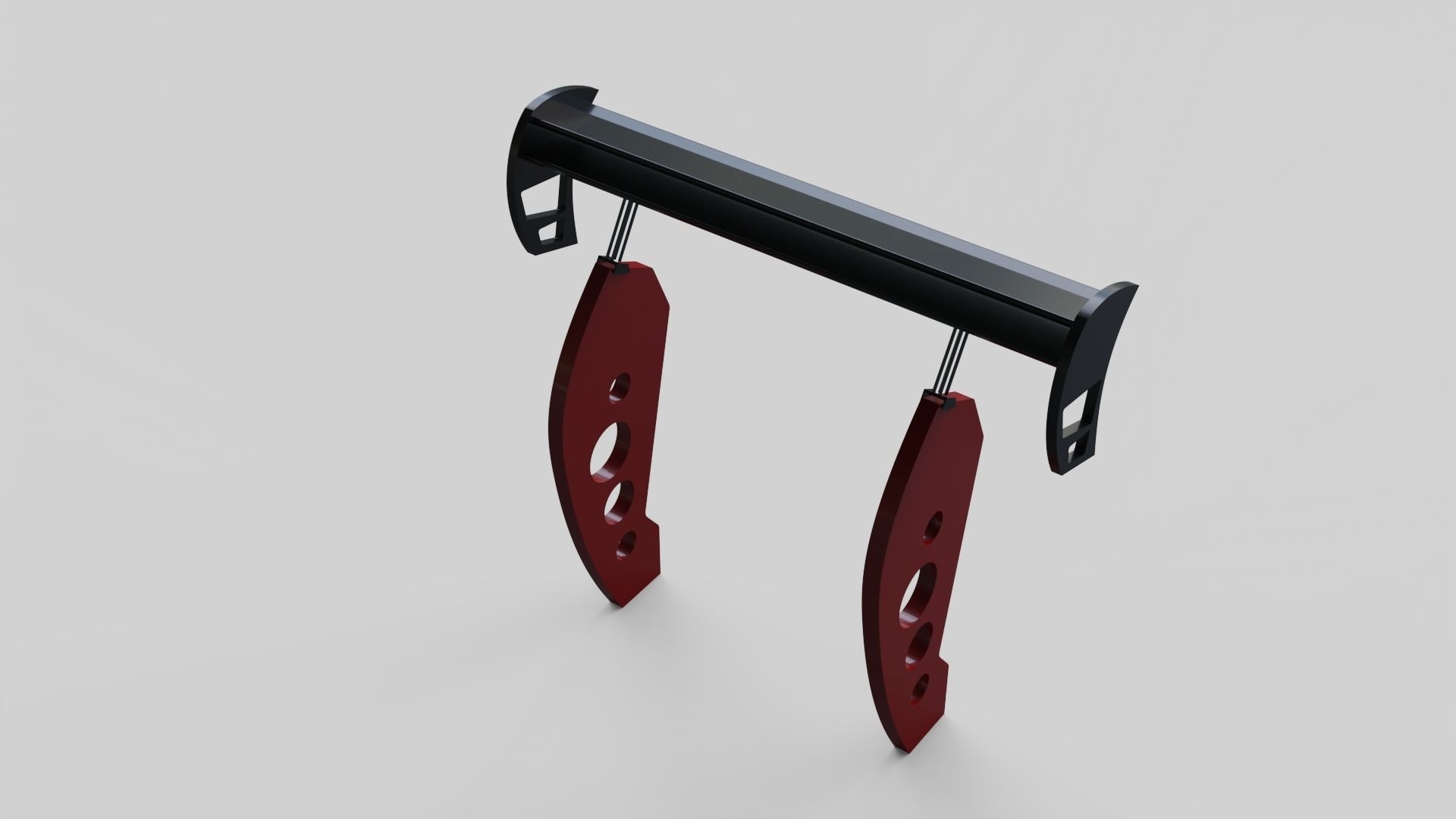 spoiler wing tuning rear auto garage  3D model_3