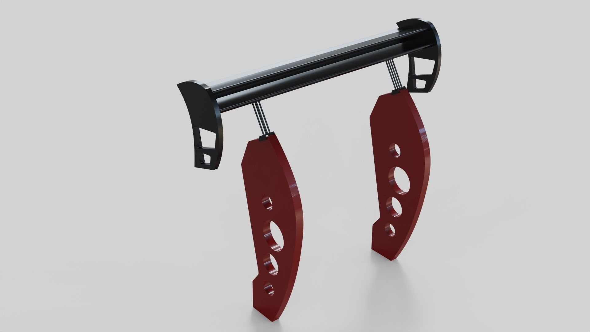 spoiler wing tuning rear auto garage  3D model_4