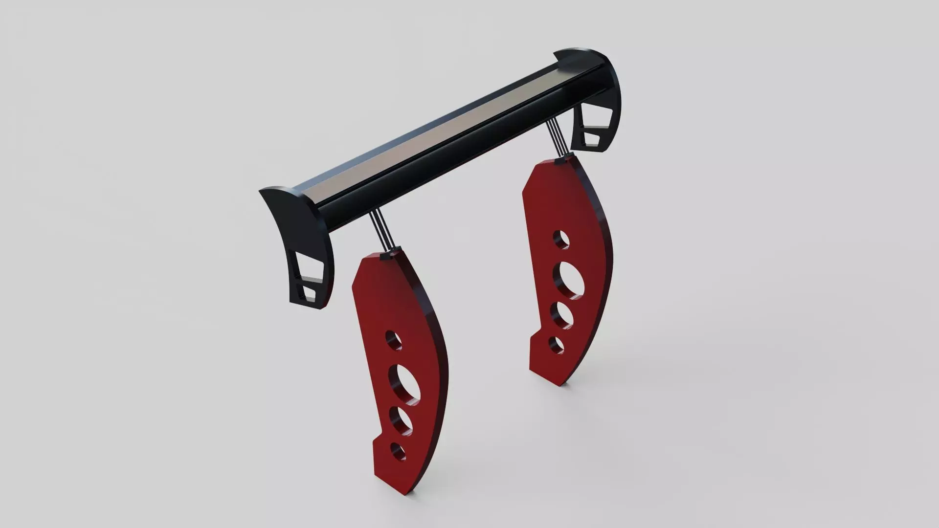 spoiler wing tuning rear auto garage  3D model_0