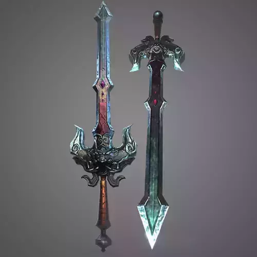 Sword Game Ready Low-poly 3D model