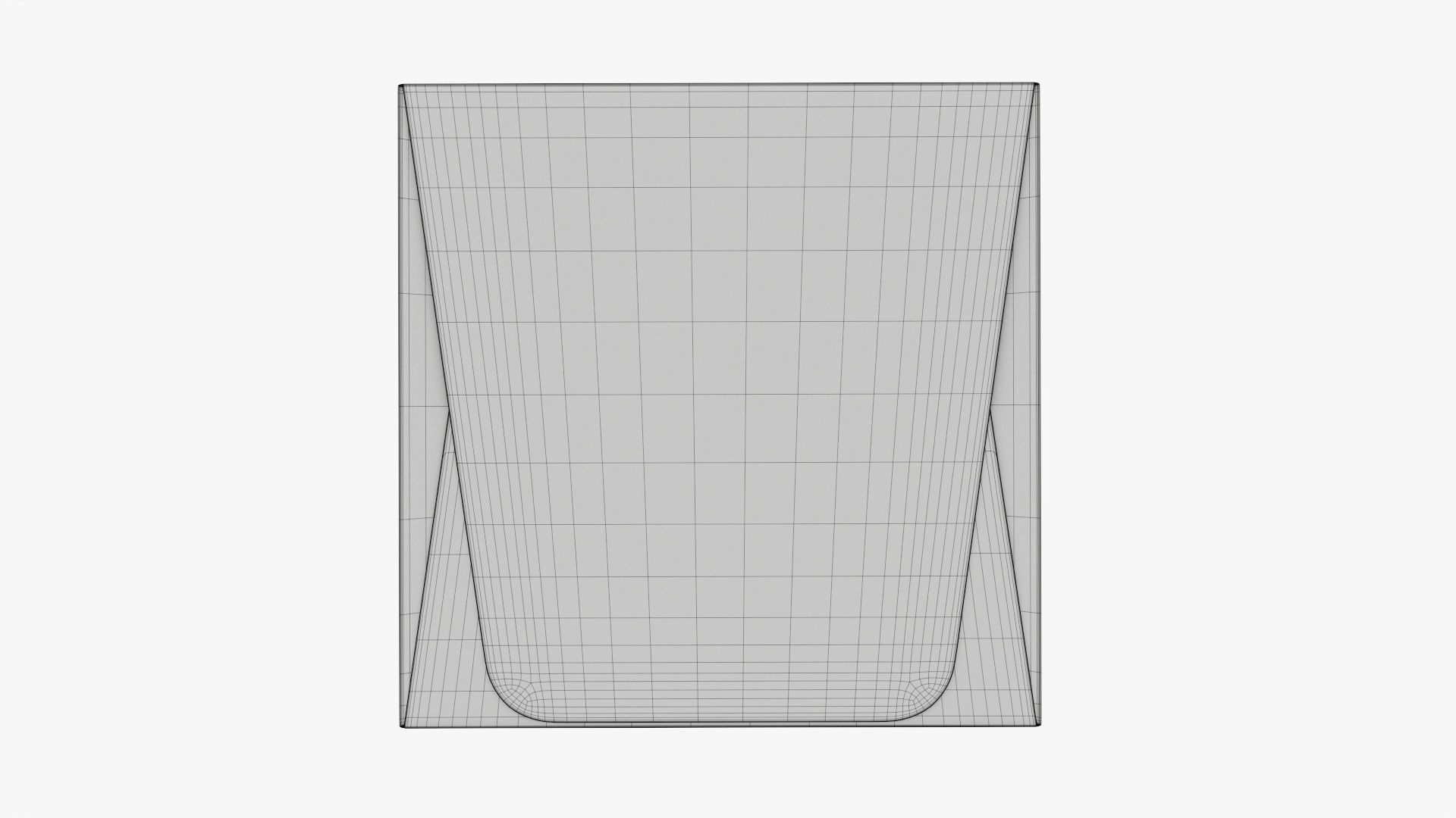 High square paper box mockup 3D model_11