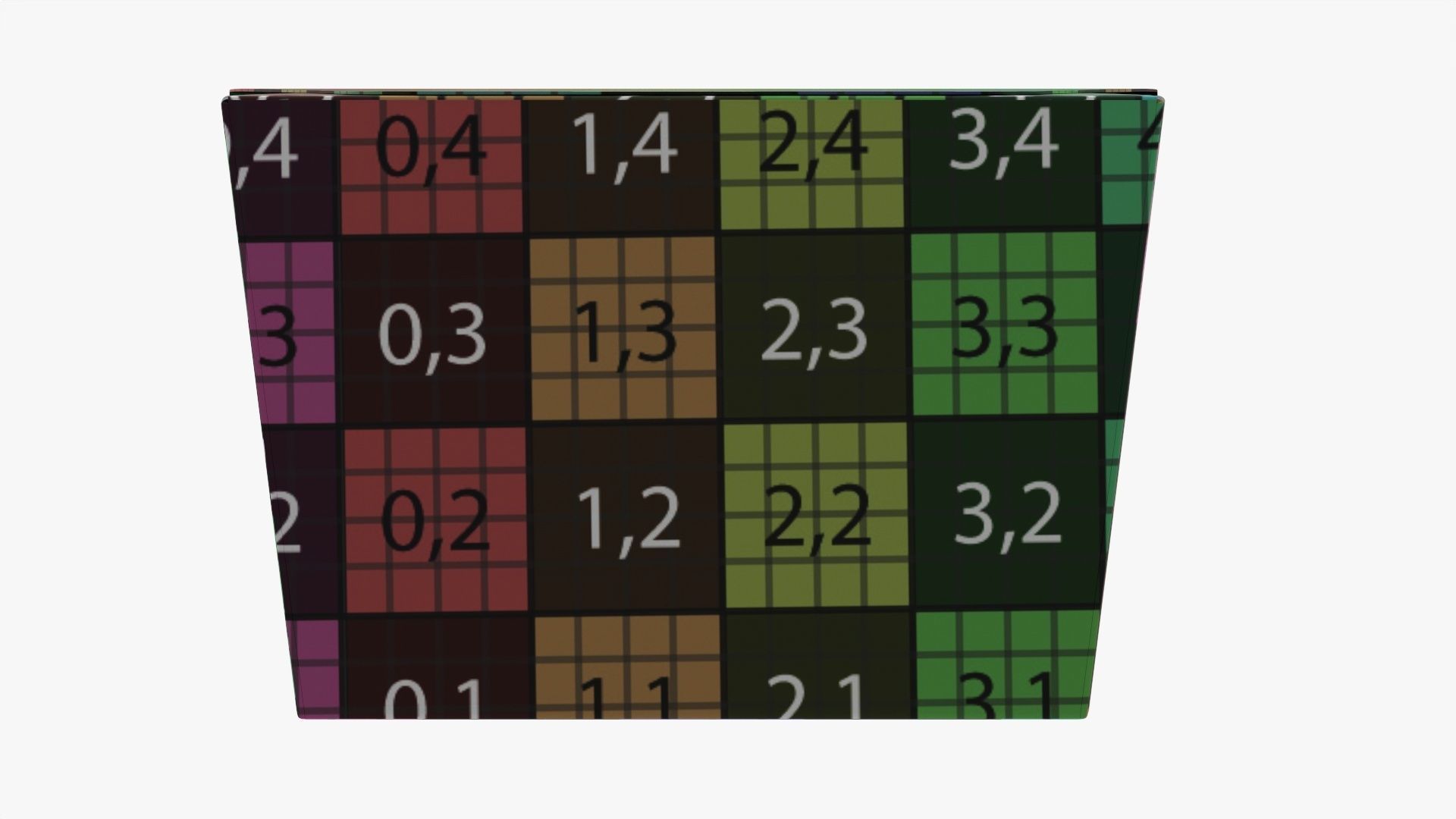 High square paper box mockup 3D model_15